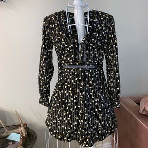 Top shop long sleeve mini dress